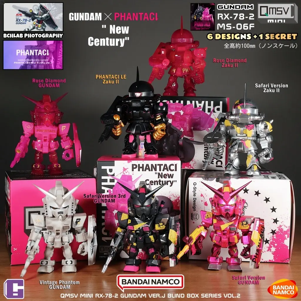 Bandai QMSV Mini Fantexi сотрудничает с Джеймом Чоу для создания второй серии коллекционных игрушек-сюрпризов (бластеров) в стиле Gundam.
Bandai QMSV Mini Fantexi сотрудничает с Джеймом Чоу для создания второй серии коллекционных игрушек-сюрпризов (бластеров) в стиле Gundam.