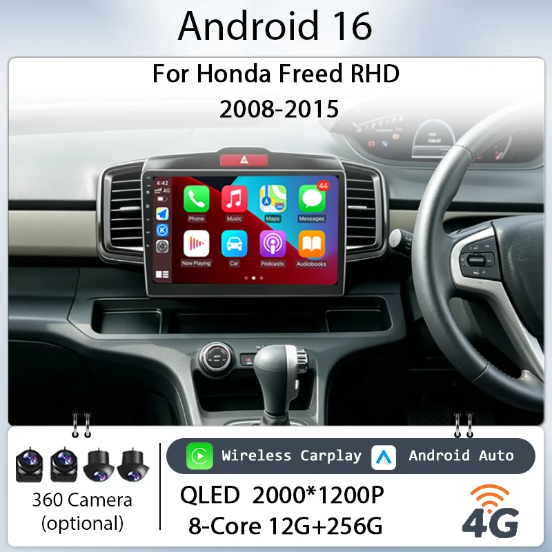 for Honda Freed RHD 2008-2015 10" Android 16 IPS HD Touch Screen Wireless CarPlay GPS Navi BT WiFi Multimedia Head Unit Player
for Honda Freed RHD 2008-2015 10" Android 16 IPS HD Touch Screen Wireless CarPlay GPS Navi BT WiFi Multimedia Head Unit Player
