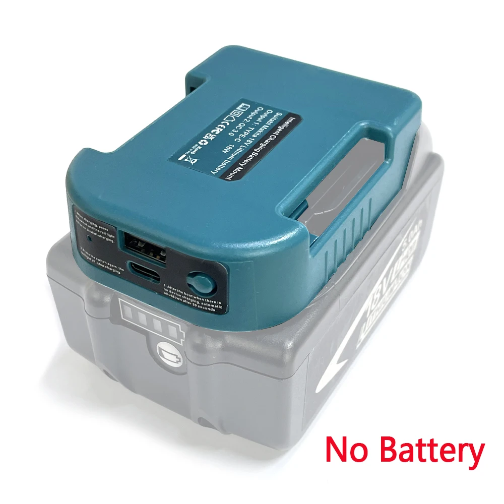 Upgraded USB Charger Adapter For Makita 18V Li-ion with USB Type-C Battery Holder Fast Charging
Upgraded USB Charger Adapter For Makita 18V Li-ion with USB Type-C Battery Holder Fast Charging