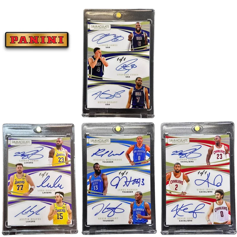 Panini NBA DIY безупречный Джеймс Дончич Карри Дюрант Харден Домашняя баскетбольная звезда Автограф Коллекционные карты Подарочная коллекция
Panini NBA DIY безупречный Джеймс Дончич Карри Дюрант Харден Домашняя баскетбольная звезда Автограф Коллекционные карты Подарочная коллекция