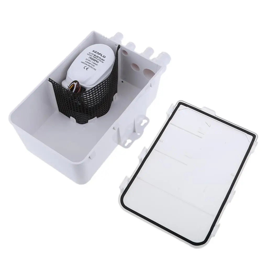 24V Waste Water Shower Drain Box Complete Sump Pump Kit with Filter for Boat RV Bilge Tank
24V Waste Water Shower Drain Box Complete Sump Pump Kit with Filter for Boat RV Bilge Tank