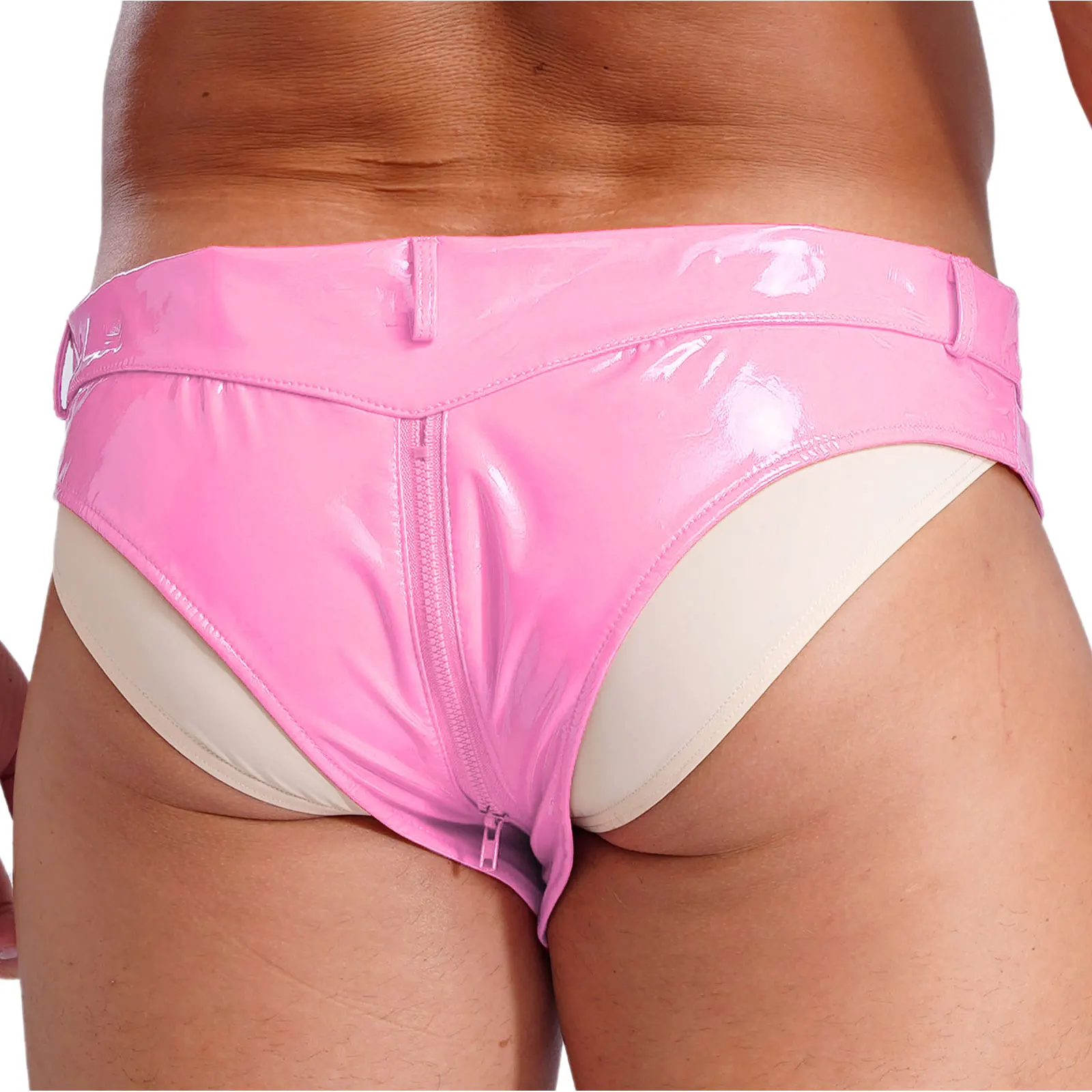 Men Zipper Crotch Booty Shorts Underwear Rave Party Sexy Wet Look Patent Leather Briefs Panties Low Waist Hot Pants Clubwear
Men Zipper Crotch Booty Shorts Underwear Rave Party Sexy Wet Look Patent Leather Briefs Panties Low Waist Hot Pants Clubwear