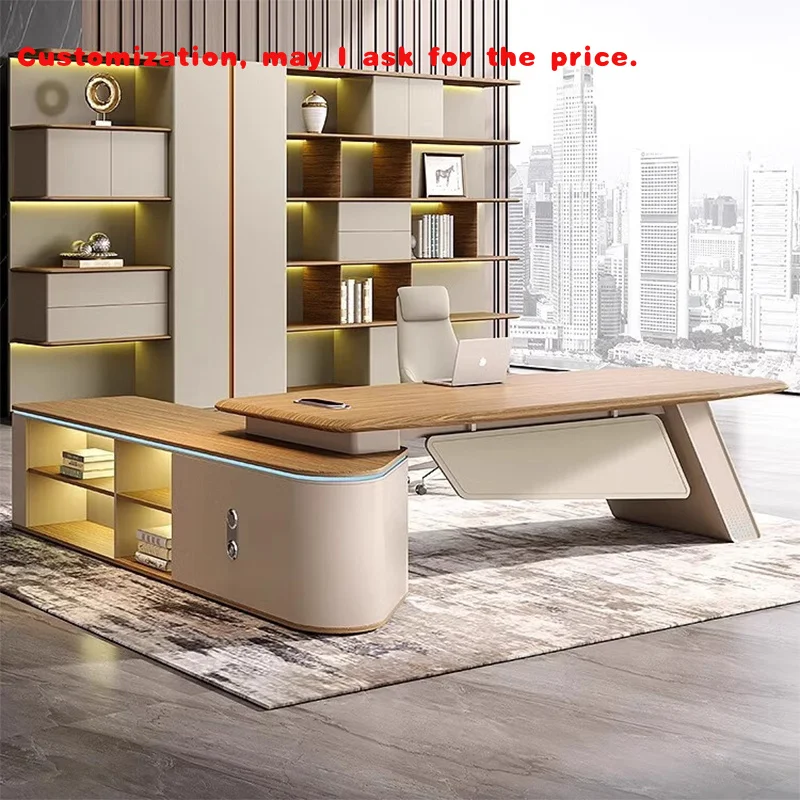custom.Modern Ergonomic Wooden L-Shaped Office Desk with Thickened Tabletop Big Computer Table and Cabinet by Sihan
custom.Modern Ergonomic Wooden L-Shaped Office Desk with Thickened Tabletop Big Computer Table and Cabinet by Sihan
