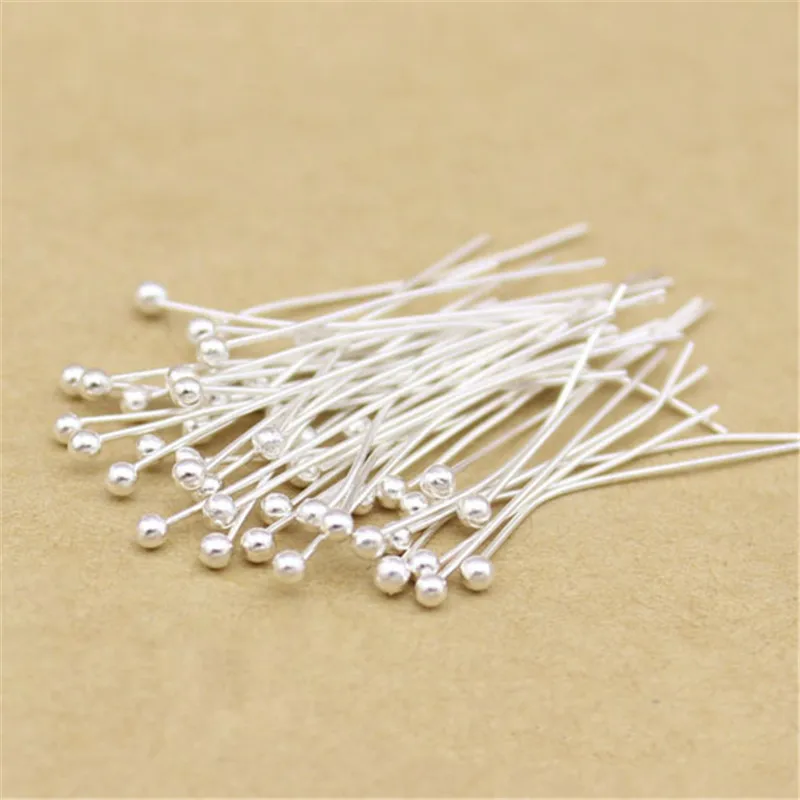 100pcs 16/18/20/22/25/30/35/40/50MM Silver Color Copper Ball Head Pins For Diy Jewelry Making Head Findings Dia 0.5MM Supplies
100pcs 16/18/20/22/25/30/35/40/50MM Silver Color Copper Ball Head Pins For Diy Jewelry Making Head Findings Dia 0.5MM Supplies
