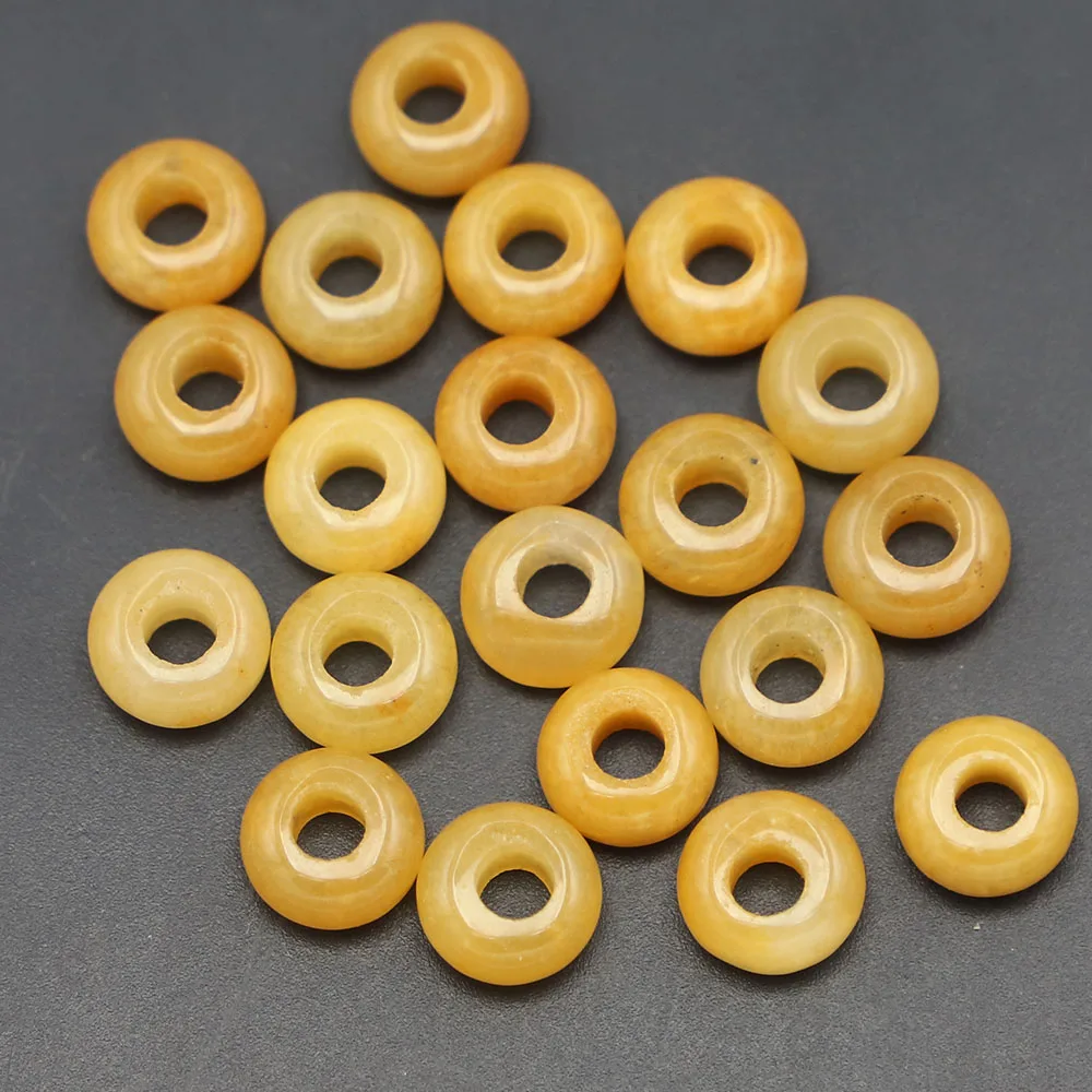Hot 10x5mm Natural Stone Round Shape Big Hole Spacer Beads Topaz Bracelet Jewelry Making Supplies 50pcs Wholesale Free Shipping
Hot 10x5mm Natural Stone Round Shape Big Hole Spacer Beads Topaz Bracelet Jewelry Making Supplies 50pcs Wholesale Free Shipping