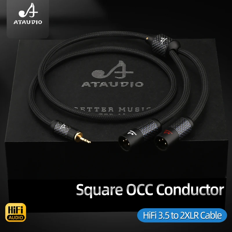 HiFi Stereo 3.5mm to 2XLR Audio Cable High Quality Square OCC Wire 3.5 Jack to 2XLR Male or Female Cable for Phone Microphone
HiFi Stereo 3.5mm to 2XLR Audio Cable High Quality Square OCC Wire 3.5 Jack to 2XLR Male or Female Cable for Phone Microphone