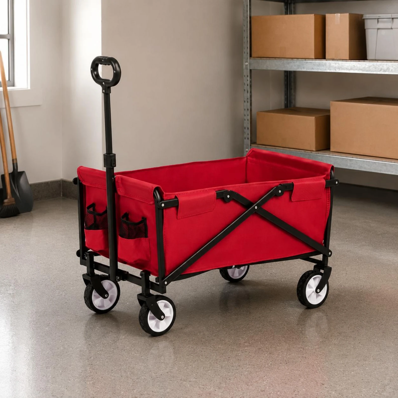 Collapsible Utility Wagon Adjustable Handle Folding Utility Wagon Outdoor Carrier Foldable Transport Gear Portable
Collapsible Utility Wagon Adjustable Handle Folding Utility Wagon Outdoor Carrier Foldable Transport Gear Portable