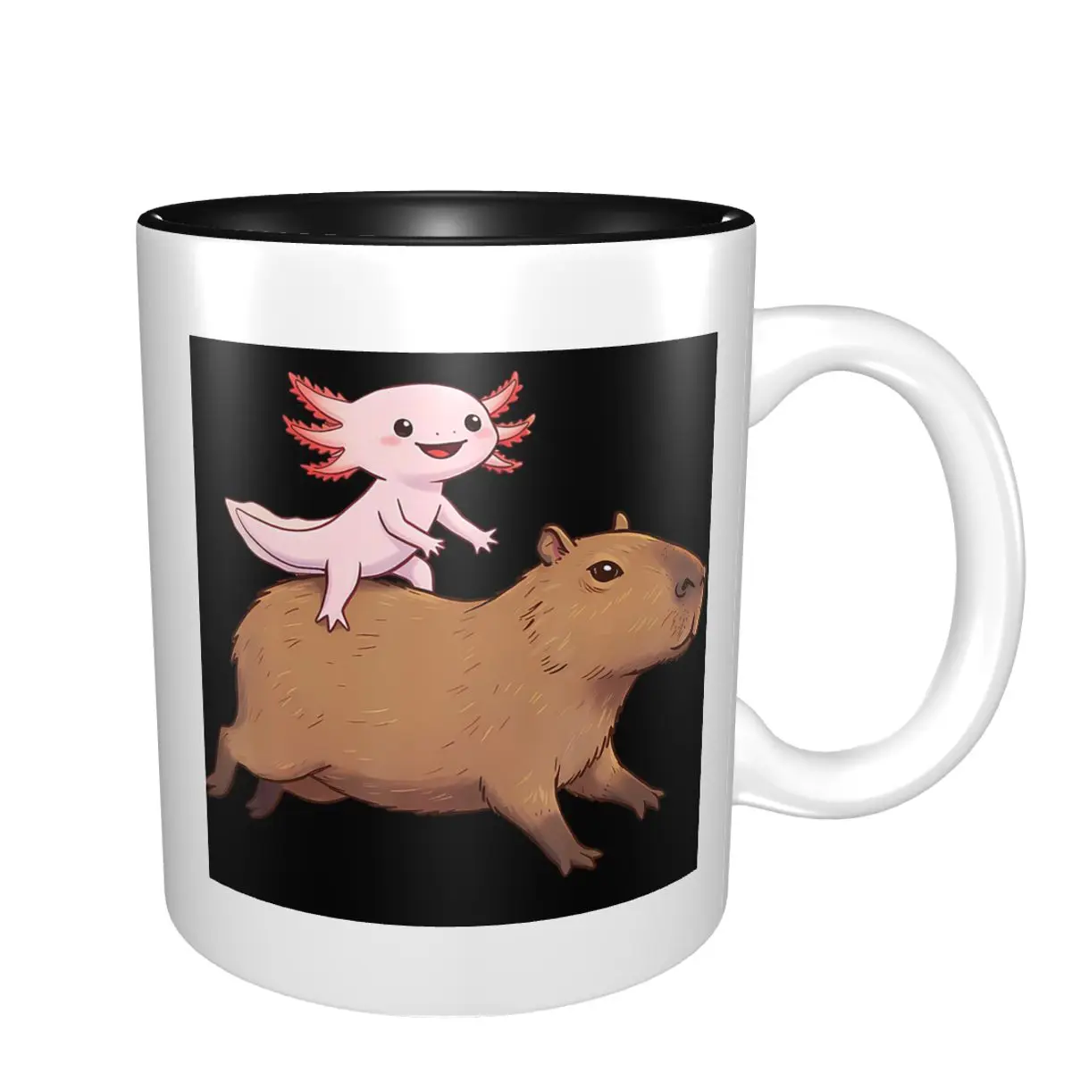 Kawaii Axolotl And Capybara Mug Funny Ceramic Coffee Cups Tea Mugs Milk Cup Drinkware Gifts for Friends
Kawaii Axolotl And Capybara Mug Funny Ceramic Coffee Cups Tea Mugs Milk Cup Drinkware Gifts for Friends