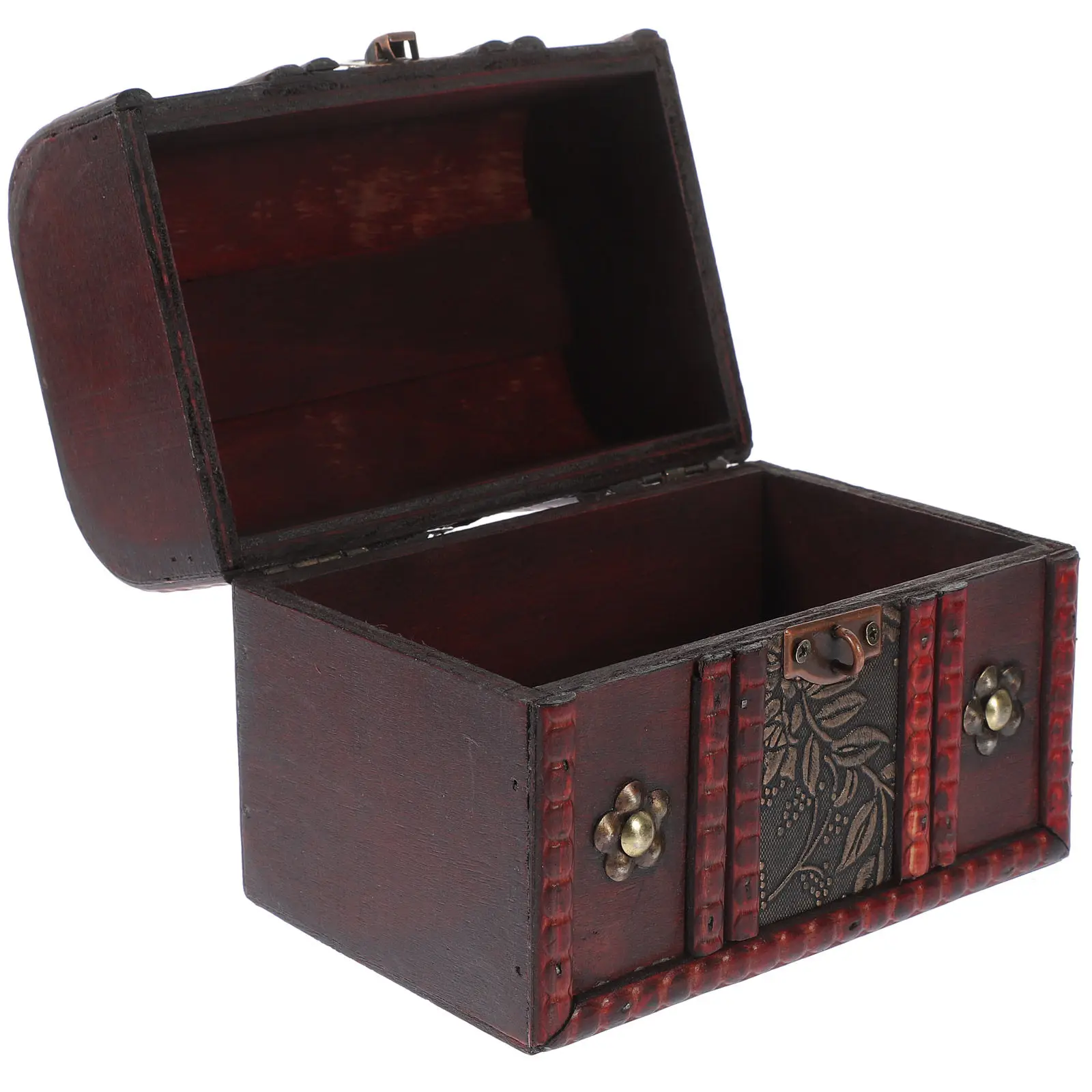 Wooden Jewelry Box Vintage Appearance Compact Treasure Chest Exquisite Craftsmanship Retro Jewelry Storage Case Small Keepsake
Wooden Jewelry Box Vintage Appearance Compact Treasure Chest Exquisite Craftsmanship Retro Jewelry Storage Case Small Keepsake