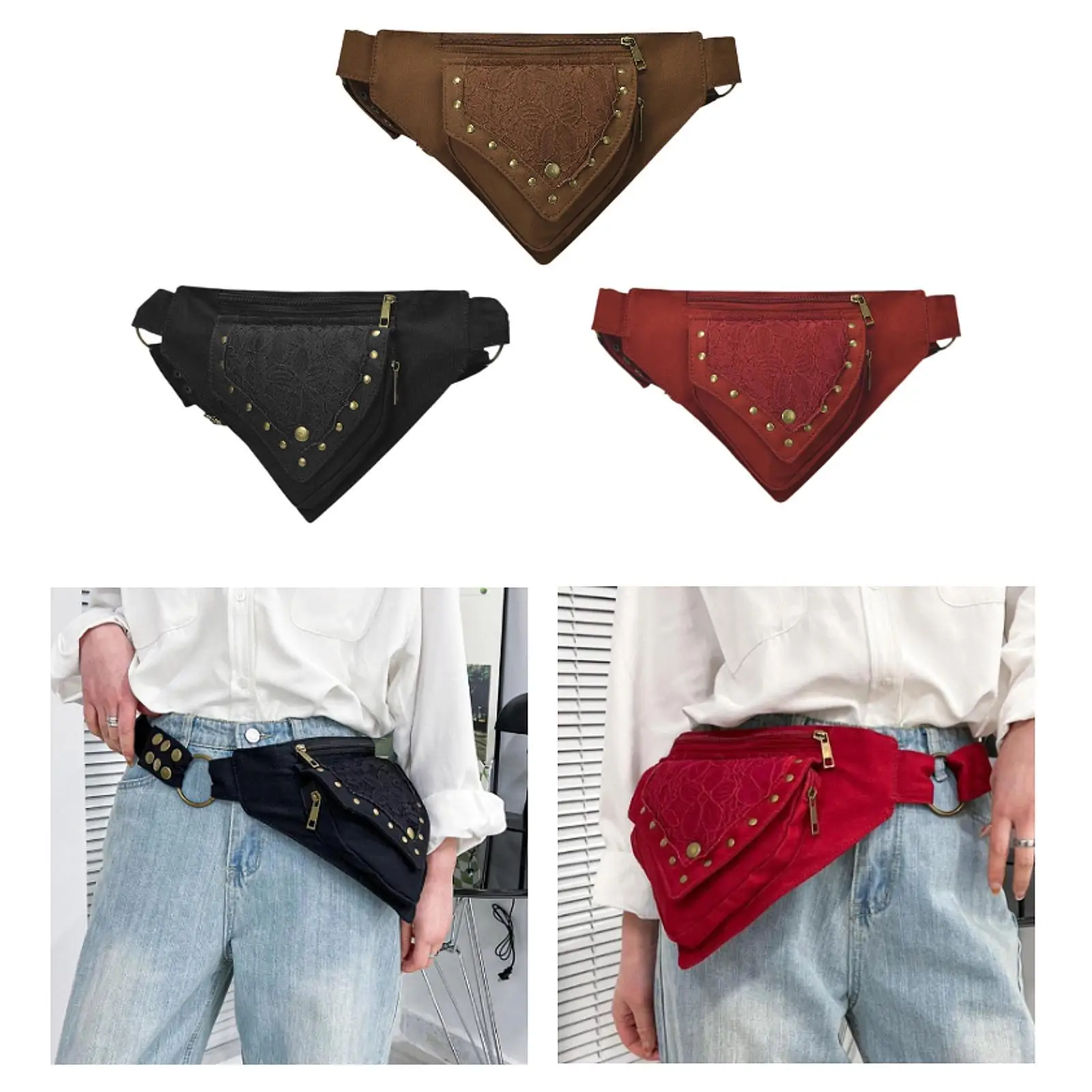 Hip Belt Waist Bag Thigh Drop Leg Bag Vintage Style Wallet Purse Fanny Pack Crossbody Bag for Carnival Holiday Party Festival
Hip Belt Waist Bag Thigh Drop Leg Bag Vintage Style Wallet Purse Fanny Pack Crossbody Bag for Carnival Holiday Party Festival