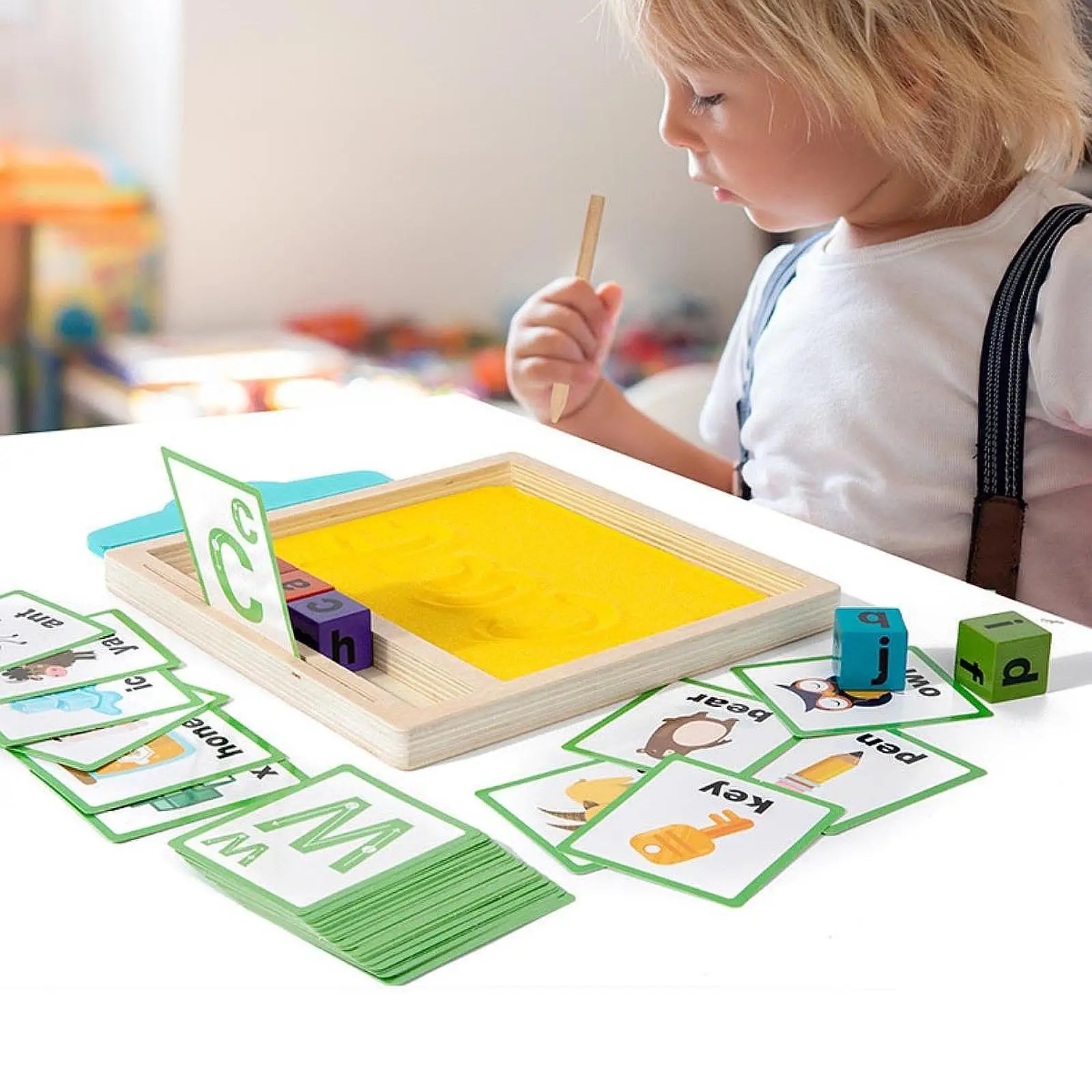Sand Writing Tray Painting Develop Fine Motor Skills with Cards Blocks Pen for Preschool Kids Boys Girls 3 Year Old Classroom
Sand Writing Tray Painting Develop Fine Motor Skills with Cards Blocks Pen for Preschool Kids Boys Girls 3 Year Old Classroom