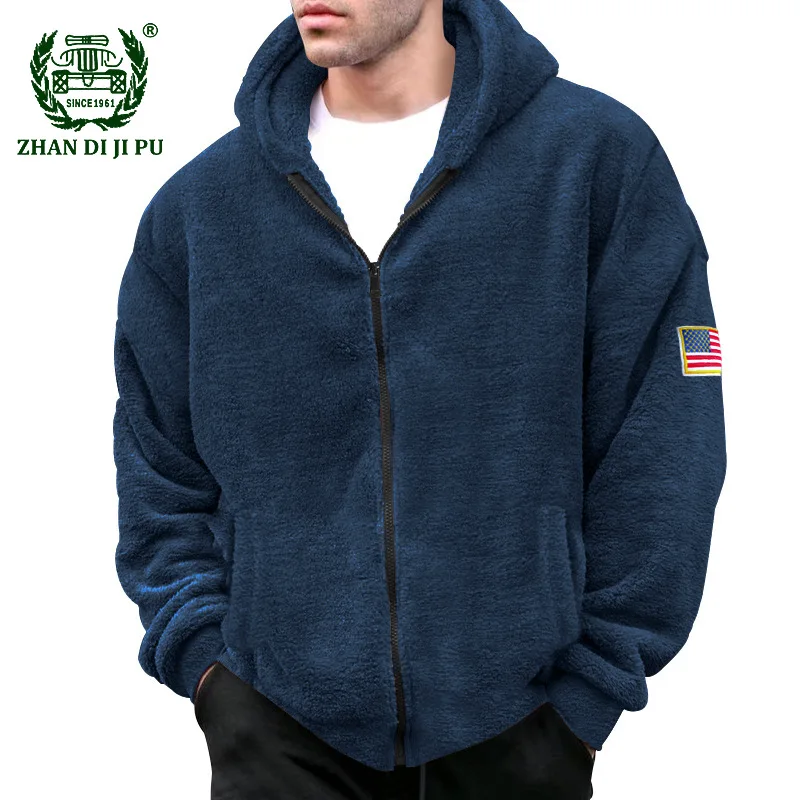 Autumn Winter Mens Double Sided Velvet Hooded Jacket Coat Comfortable Insulation Zipper Casual Flag Jacket Streetwear Outwear
Autumn Winter Mens Double Sided Velvet Hooded Jacket Coat Comfortable Insulation Zipper Casual Flag Jacket Streetwear Outwear
