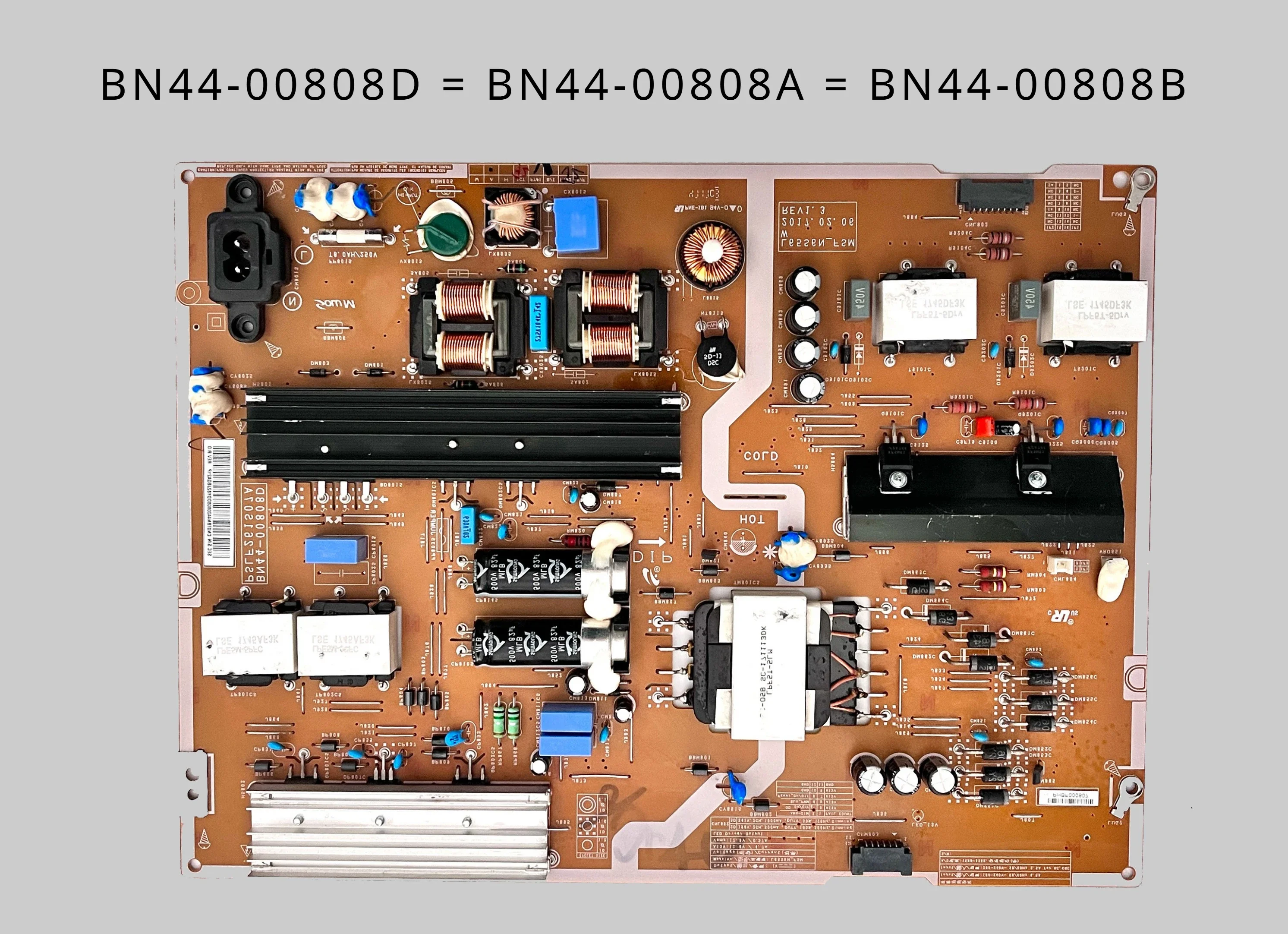 BN44-00808D = BN44-00808A = BN44-00808B Power Supply Board is for UE65MU6100U UE65MU6100K UE65KU7000U UE65KU6300U UE65KU6100W TV
BN44-00808D = BN44-00808A = BN44-00808B Power Supply Board is for UE65MU6100U UE65MU6100K UE65KU7000U UE65KU6300U UE65KU6100W TV