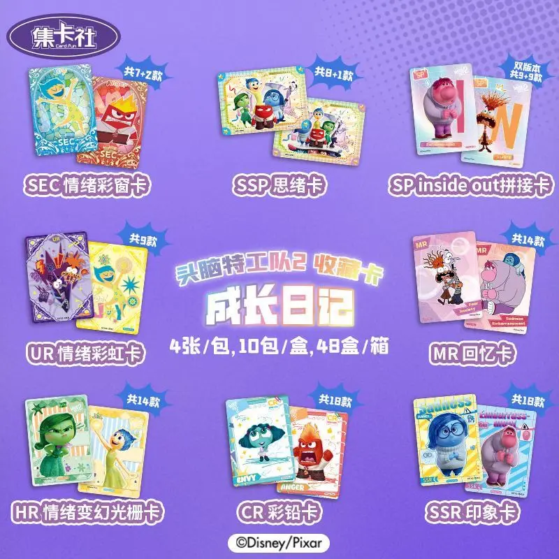 In Stock Original CARDFUN X Disney Inside Out 2- Growth Diary Series Collectible Cards Anime Peripheral Cards Surprise Gift Toys
In Stock Original CARDFUN X Disney Inside Out 2- Growth Diary Series Collectible Cards Anime Peripheral Cards Surprise Gift Toys