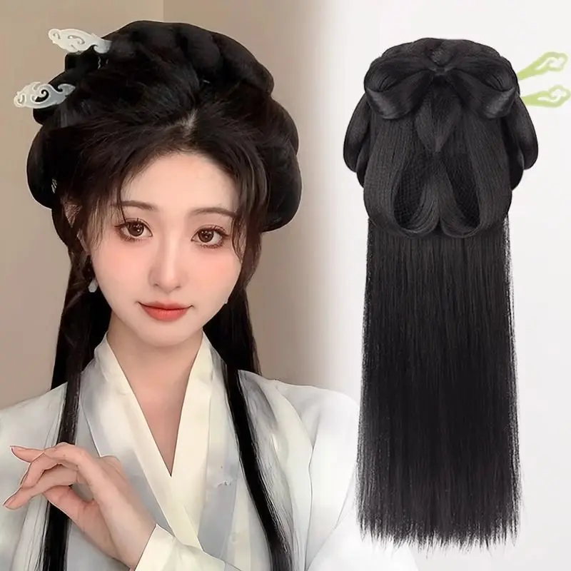 Ancient Hanfu Wig Integrated Complete Headwear Set Warring States Robe Hair Bun Updo Volume Pad Wei Jin Style Women Cosplay
Ancient Hanfu Wig Integrated Complete Headwear Set Warring States Robe Hair Bun Updo Volume Pad Wei Jin Style Women Cosplay