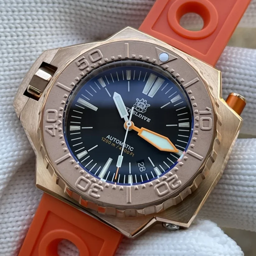 Steeldive Men Automatic Watch 46mm Bronze Mechanical Wristwatch 120ATM Waterproof Luminous NH35 Sapphire Sport
Steeldive Men Automatic Watch 46mm Bronze Mechanical Wristwatch 120ATM Waterproof Luminous NH35 Sapphire Sport