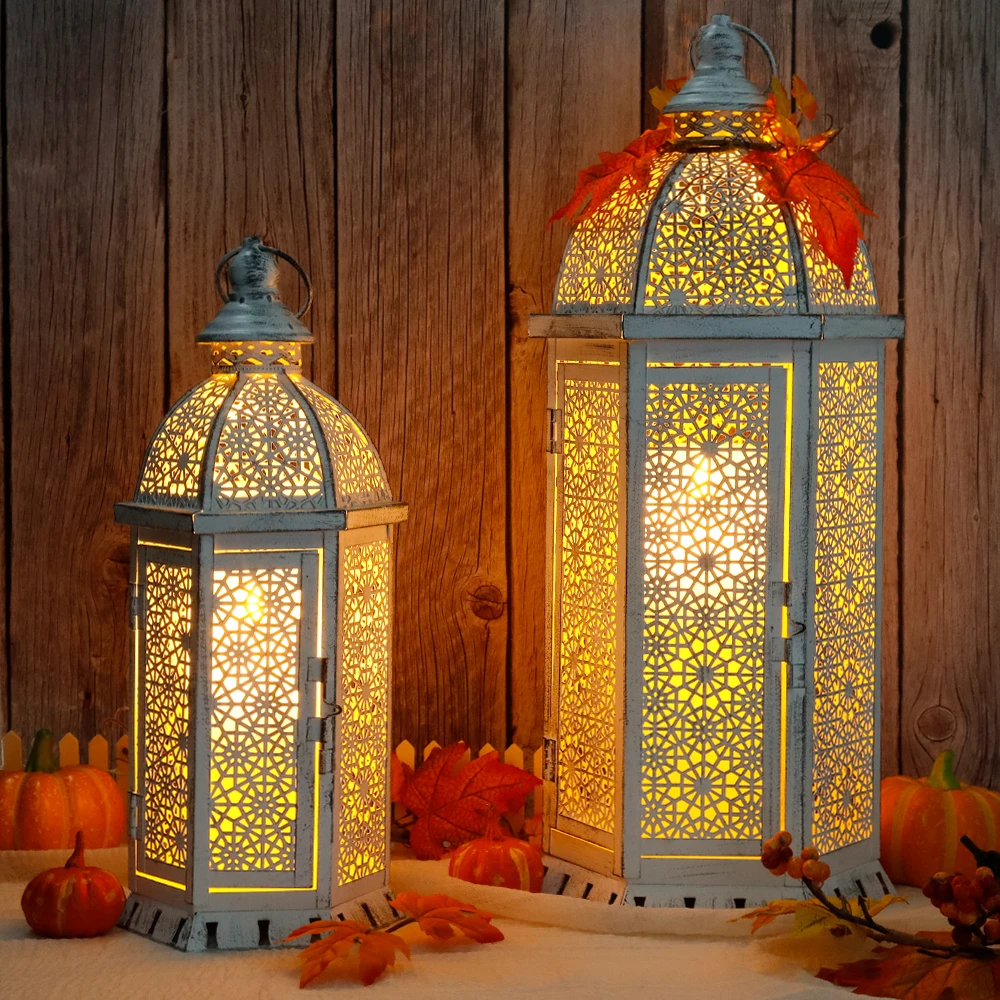 Set of Two Empty White Large Lantern Moroccan Wedding Decor Lantern Set Hanging Floor Lanterns for Home Decor
Set of Two Empty White Large Lantern Moroccan Wedding Decor Lantern Set Hanging Floor Lanterns for Home Decor