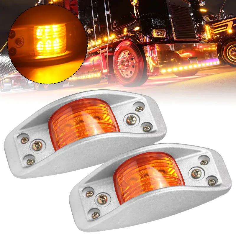 6 LED Side Marker Light Waterproof Aluminium Base Yellow Clearance Indicator Turn Signal For Humvee Truck Trailer Bus RV 12V 24V
6 LED Side Marker Light Waterproof Aluminium Base Yellow Clearance Indicator Turn Signal For Humvee Truck Trailer Bus RV 12V 24V