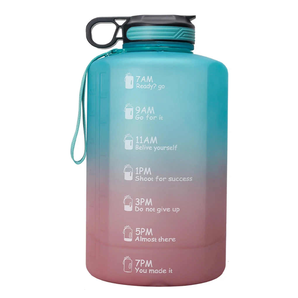3.78L Motivational Water Bottle Leakproof Gallon Jugs Container Accessories
3.78L Motivational Water Bottle Leakproof Gallon Jugs Container Accessories