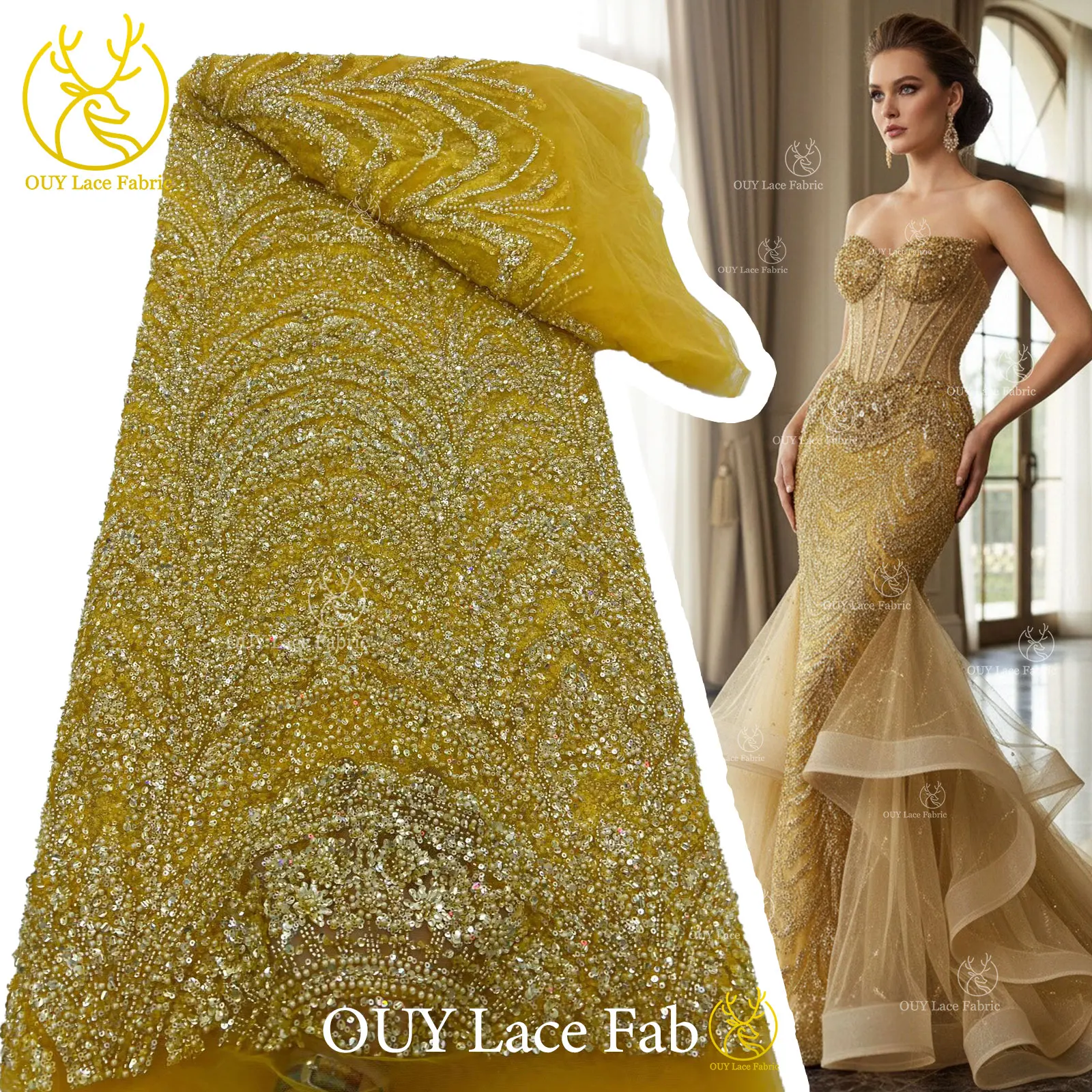 Luxury Nigerian Tulle Groom Embroidery Beaded Lace Fabric 2026 High End African Mesh Lace For Women Prom Party Dress Sewing
Luxury Nigerian Tulle Groom Embroidery Beaded Lace Fabric 2026 High End African Mesh Lace For Women Prom Party Dress Sewing