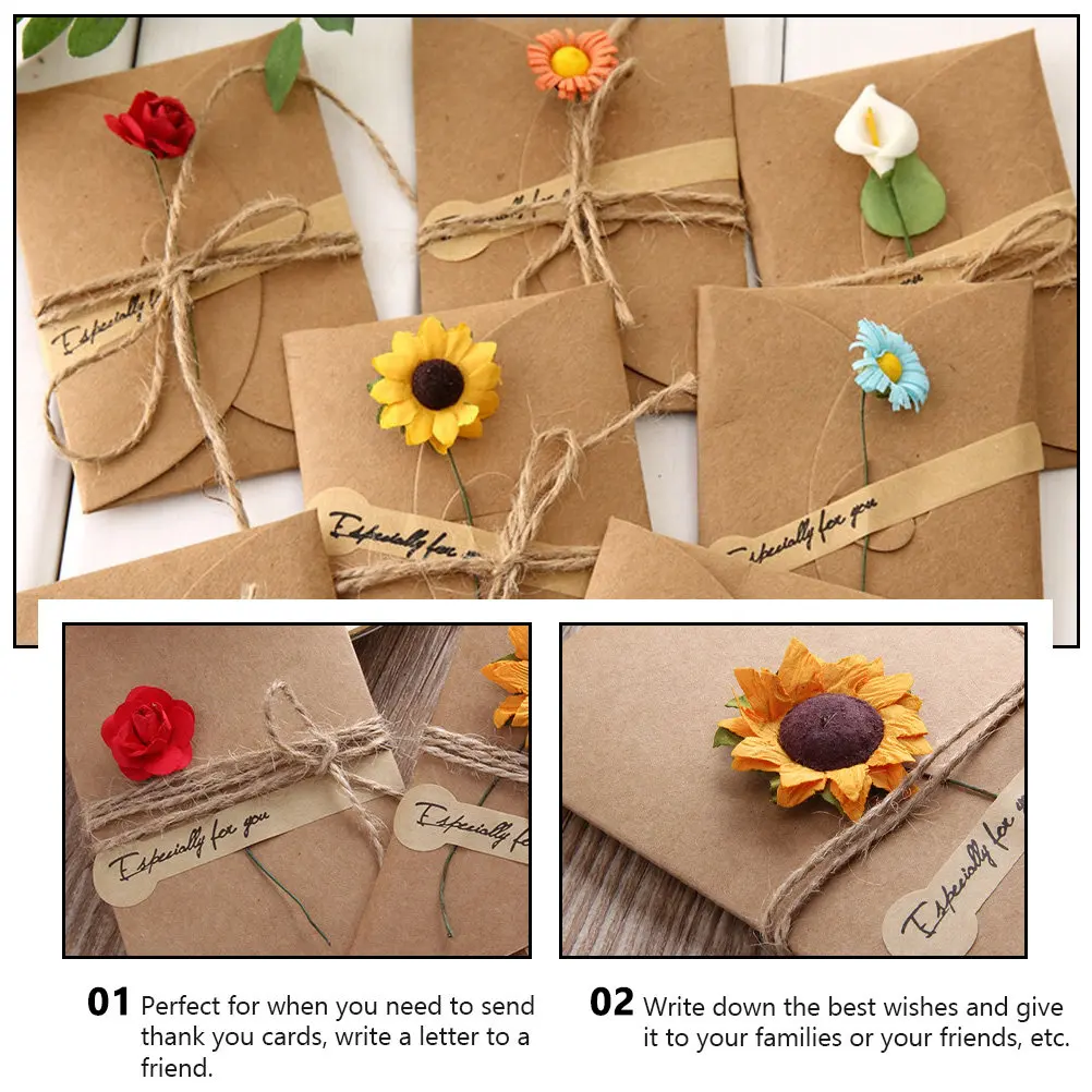 12Pcs Cards Handmade Flower Letter Cards with Envelopes for Thank You Notes Friendship Expressions Love Blessings
12Pcs Cards Handmade Flower Letter Cards with Envelopes for Thank You Notes Friendship Expressions Love Blessings
