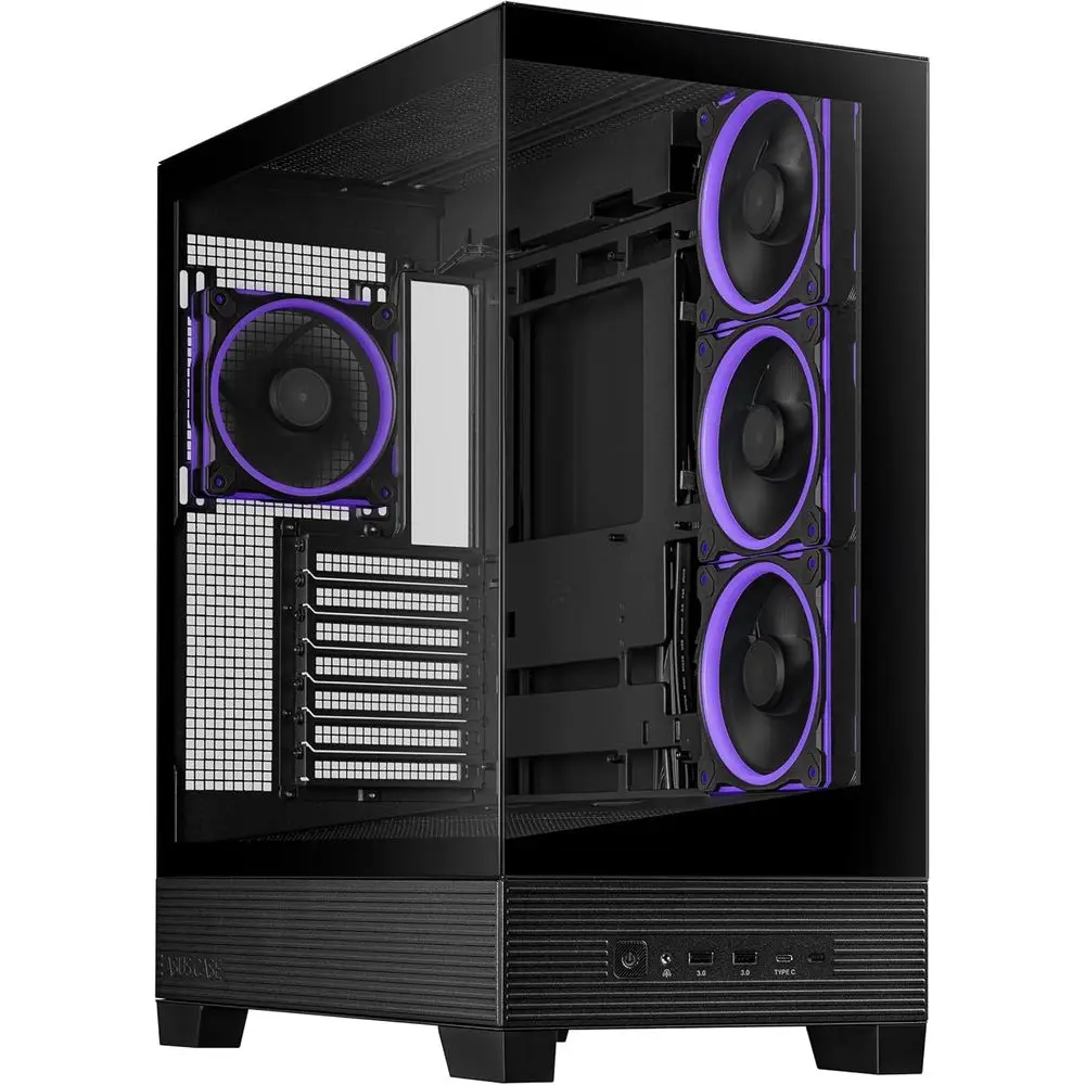 Корпус для ПК A31 PLUS Black ATX (для материнских плат с скрытыми разъемами, 360-мм радиаторов и 380-мм видеокарт, с предустановленной подсветкой ARGB, чистый дизайн)
Корпус для ПК A31 PLUS Black ATX (для материнских плат с скрытыми разъемами, 360-мм радиаторов и 380-мм видеокарт, с предустановленной подсветкой ARGB, чистый дизайн)