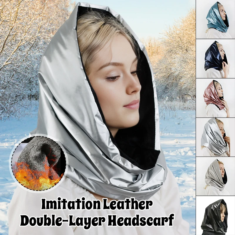 Winter Neck Warm Puffer Head Scarf Women Men Faux Imitation Leather Double-layer Headscarf Waterproof Outdoor Thermal Hat
Winter Neck Warm Puffer Head Scarf Women Men Faux Imitation Leather Double-layer Headscarf Waterproof Outdoor Thermal Hat