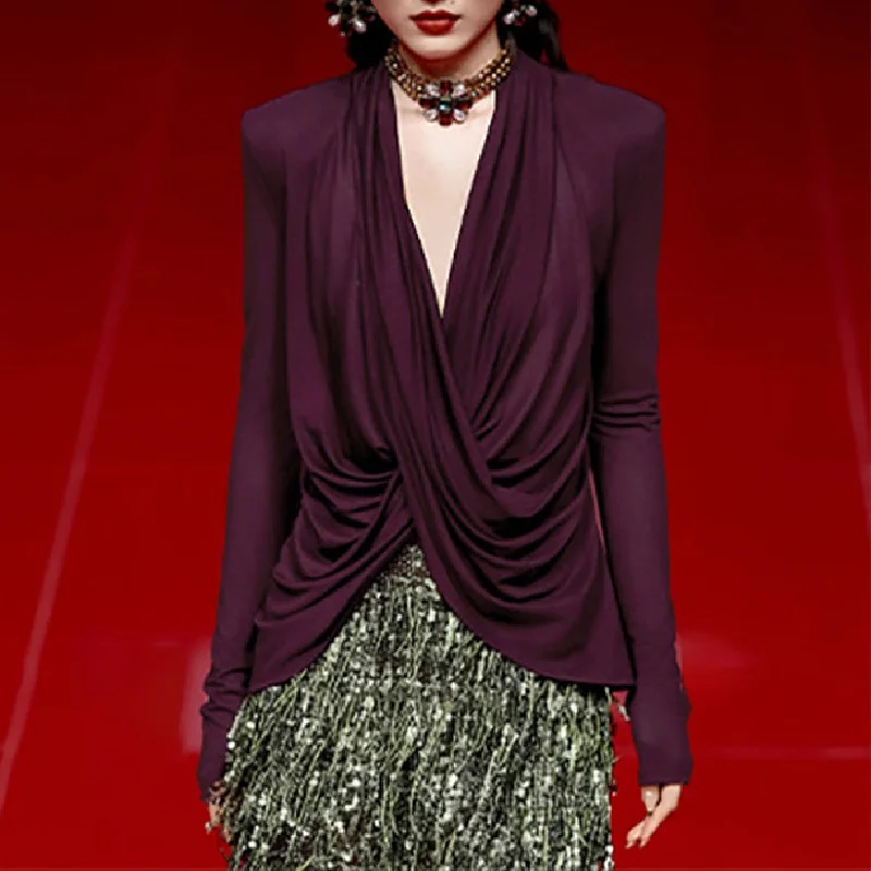 2026 Women's Fashion T-shirt, Blouse, Stretchy, Criss-cross, Pleated, Women's Top, Y2K New, Long-sleeved, Commuter Pullover bra
2026 Women's Fashion T-shirt, Blouse, Stretchy, Criss-cross, Pleated, Women's Top, Y2K New, Long-sleeved, Commuter Pullover bra