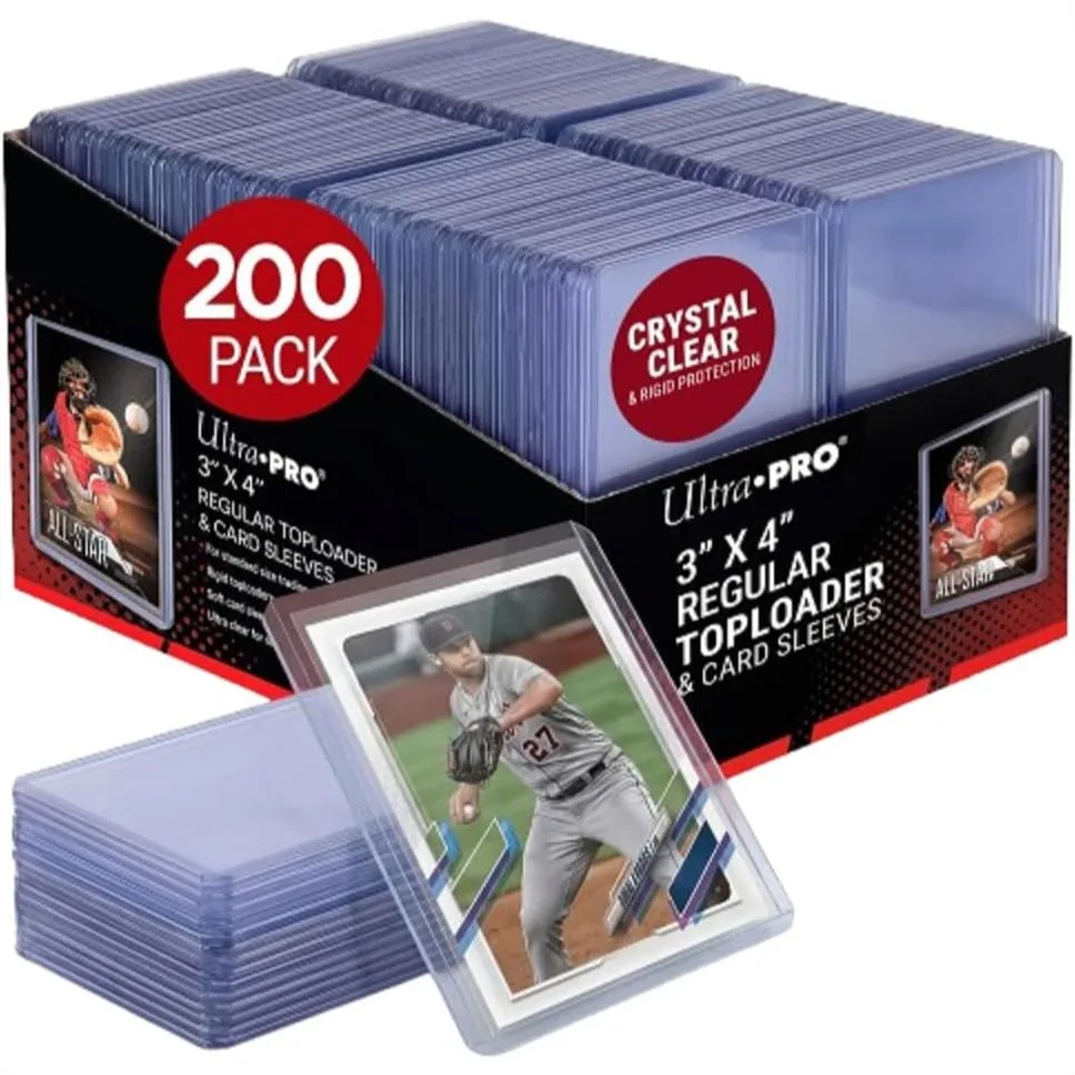 Clear Regular Toploaders For Cards With Card Sleeves Bundle Standard Size 200ct Trading Baseball Card Protectors
Clear Regular Toploaders For Cards With Card Sleeves Bundle Standard Size 200ct Trading Baseball Card Protectors