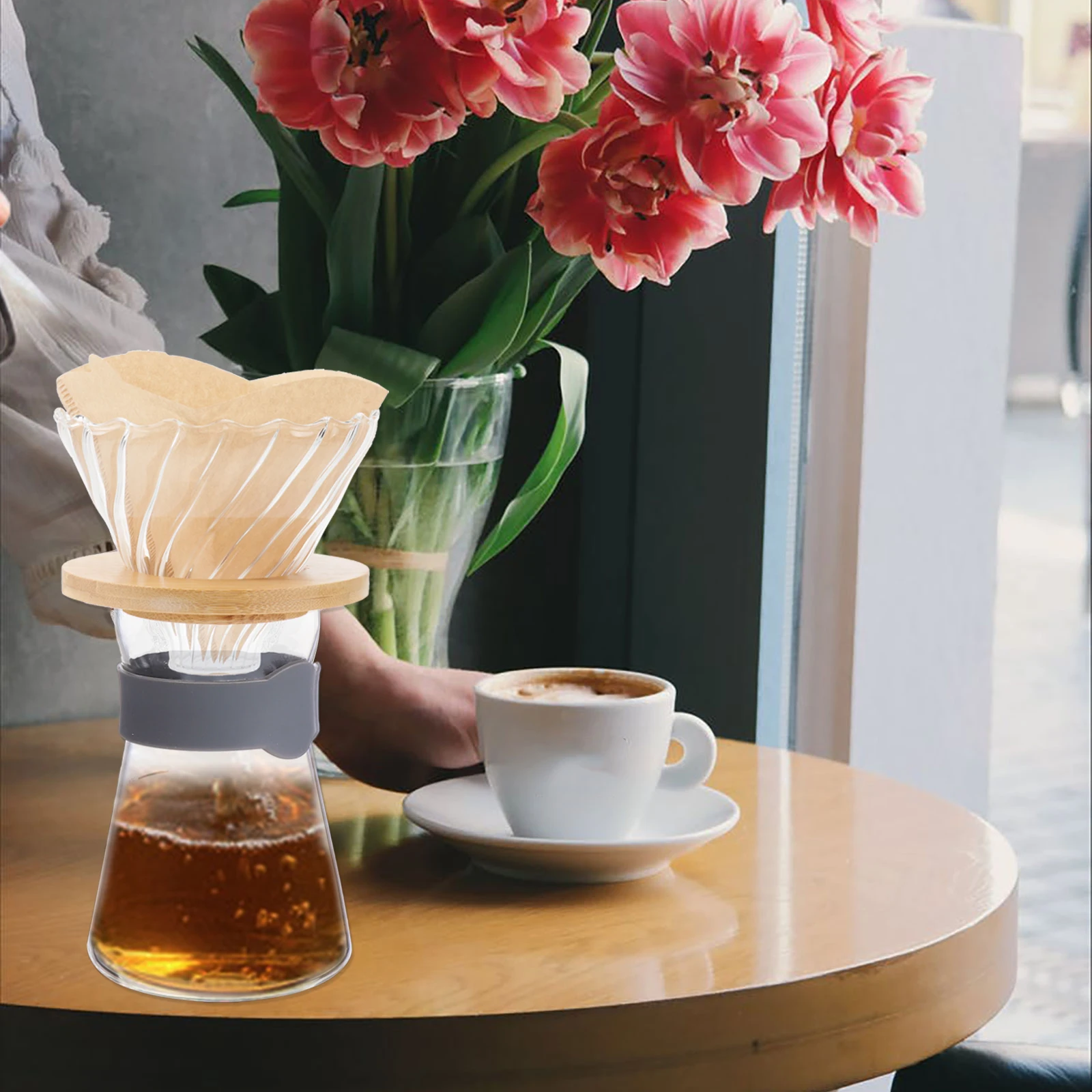 1 Set Hand Drip Maker Glass Coffee Dripper Reusable Filter Cup For Home Travel Durable Coffee Filtering Tool Kitchen
1 Set Hand Drip Maker Glass Coffee Dripper Reusable Filter Cup For Home Travel Durable Coffee Filtering Tool Kitchen