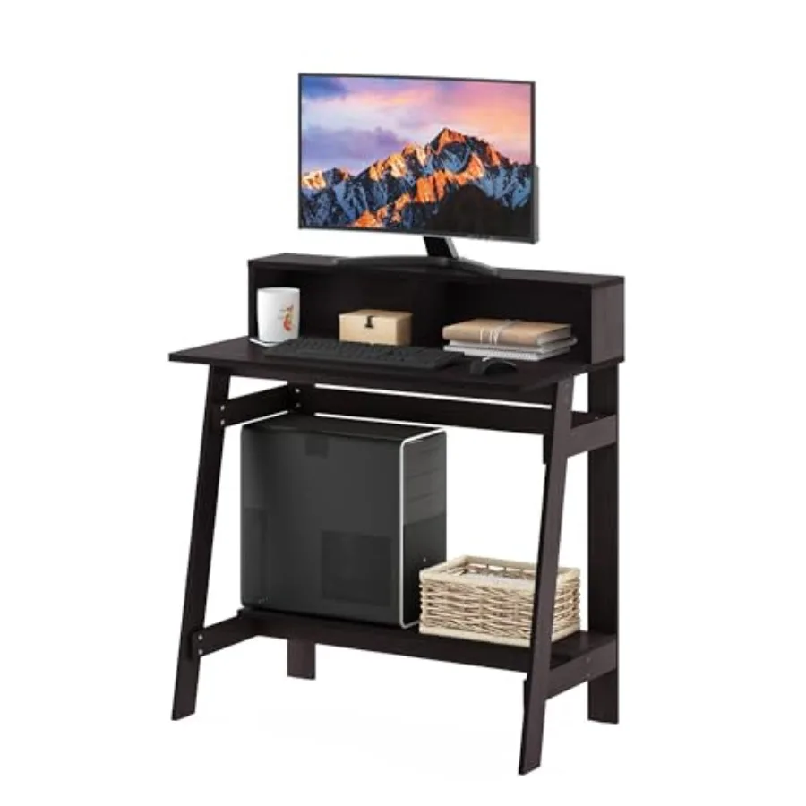 Простой компьютерный стол A-образной формы, цвет темный орех
Простой компьютерный стол A-образной формы, цвет темный орех