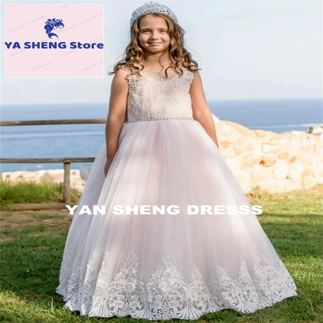 Customized Flower Girl Dresses Light Pink Tulle Flory Appliques With Bow Sleevesless For Wedding Birthday Party Banquet Princess
Customized Flower Girl Dresses Light Pink Tulle Flory Appliques With Bow Sleevesless For Wedding Birthday Party Banquet Princess