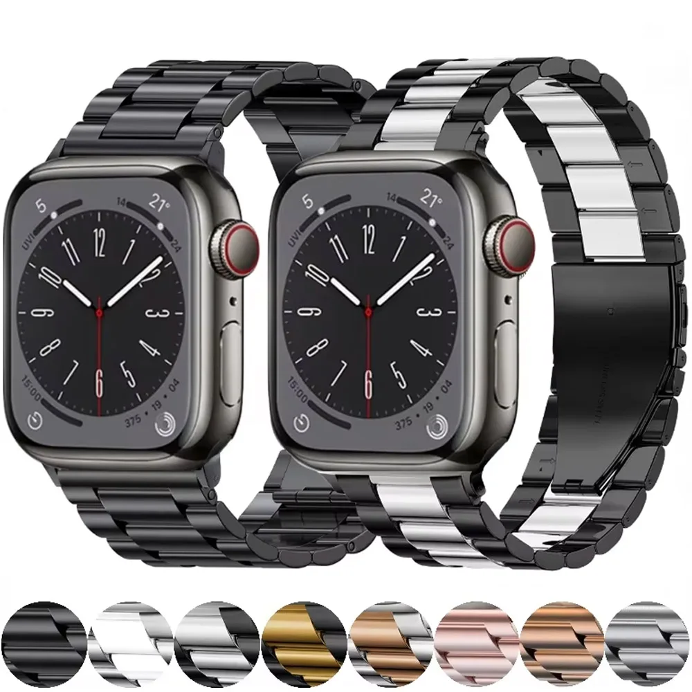 Metal Strap for Apple Watch Ultra 49mm 10 46mm 42mm 9 8 7 45mm 41mm Stainless Steel Bracelet for iWatch 6 5 4 SE 44mm 40mm Belt
Metal Strap for Apple Watch Ultra 49mm 10 46mm 42mm 9 8 7 45mm 41mm Stainless Steel Bracelet for iWatch 6 5 4 SE 44mm 40mm Belt