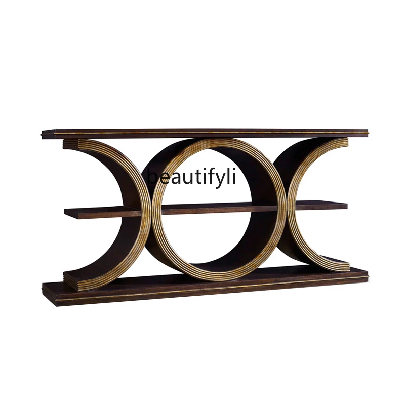 American country entrance table solid wood against the wall side table European old decorative cabinet entrance table
American country entrance table solid wood against the wall side table European old decorative cabinet entrance table