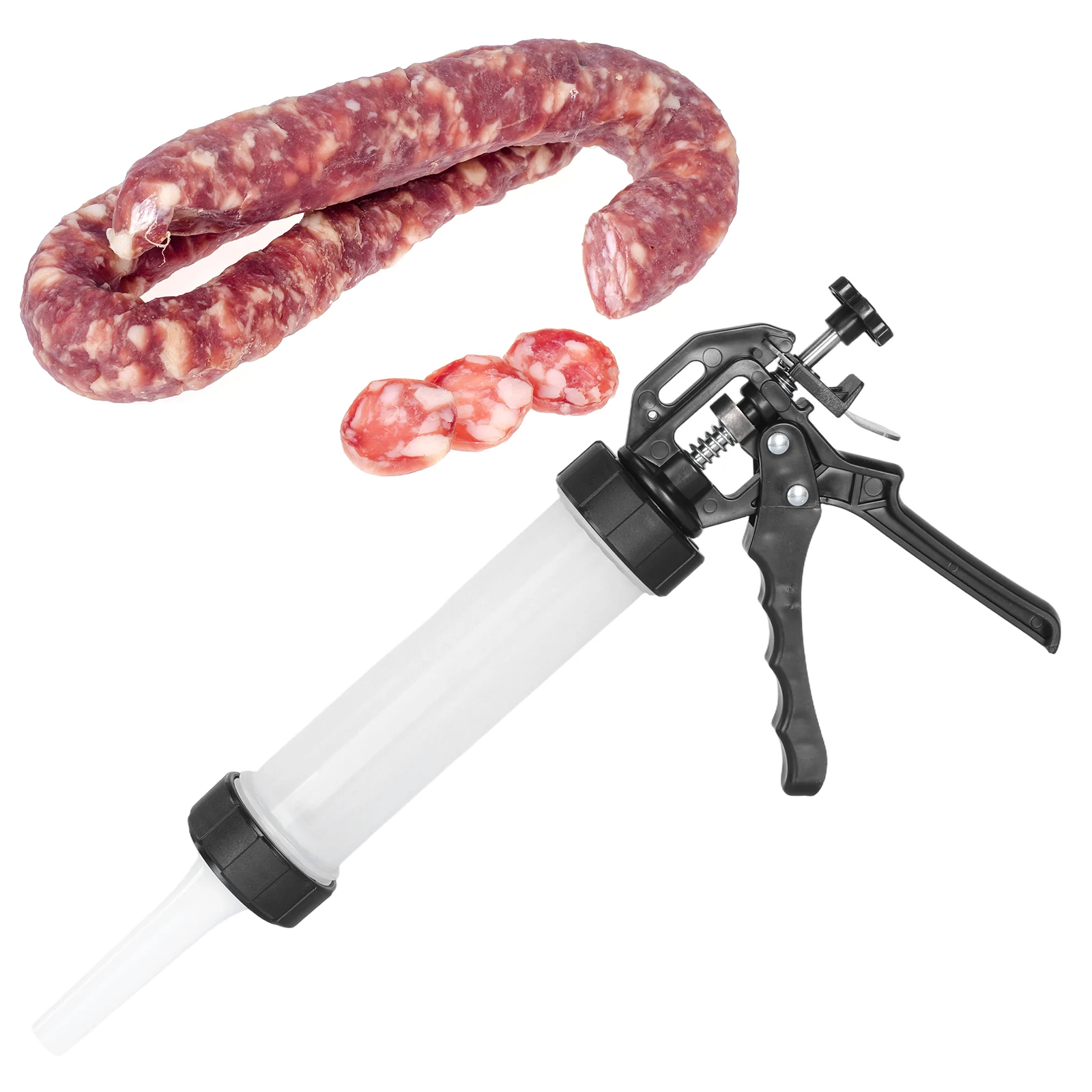 Sausage Stuffer Filling Machine Stainless Steel Sausage Processing Tools Household Space Saving Removable Safe for Home Kitchen
Sausage Stuffer Filling Machine Stainless Steel Sausage Processing Tools Household Space Saving Removable Safe for Home Kitchen