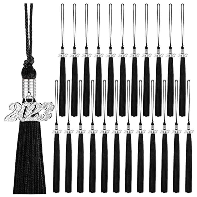 Retail 36Pcs Graduation Tassels-2023 Silver Charms Graduation Cap Decoration Graduation Tassels For Graduation Ceremony/Party
Retail 36Pcs Graduation Tassels-2023 Silver Charms Graduation Cap Decoration Graduation Tassels For Graduation Ceremony/Party