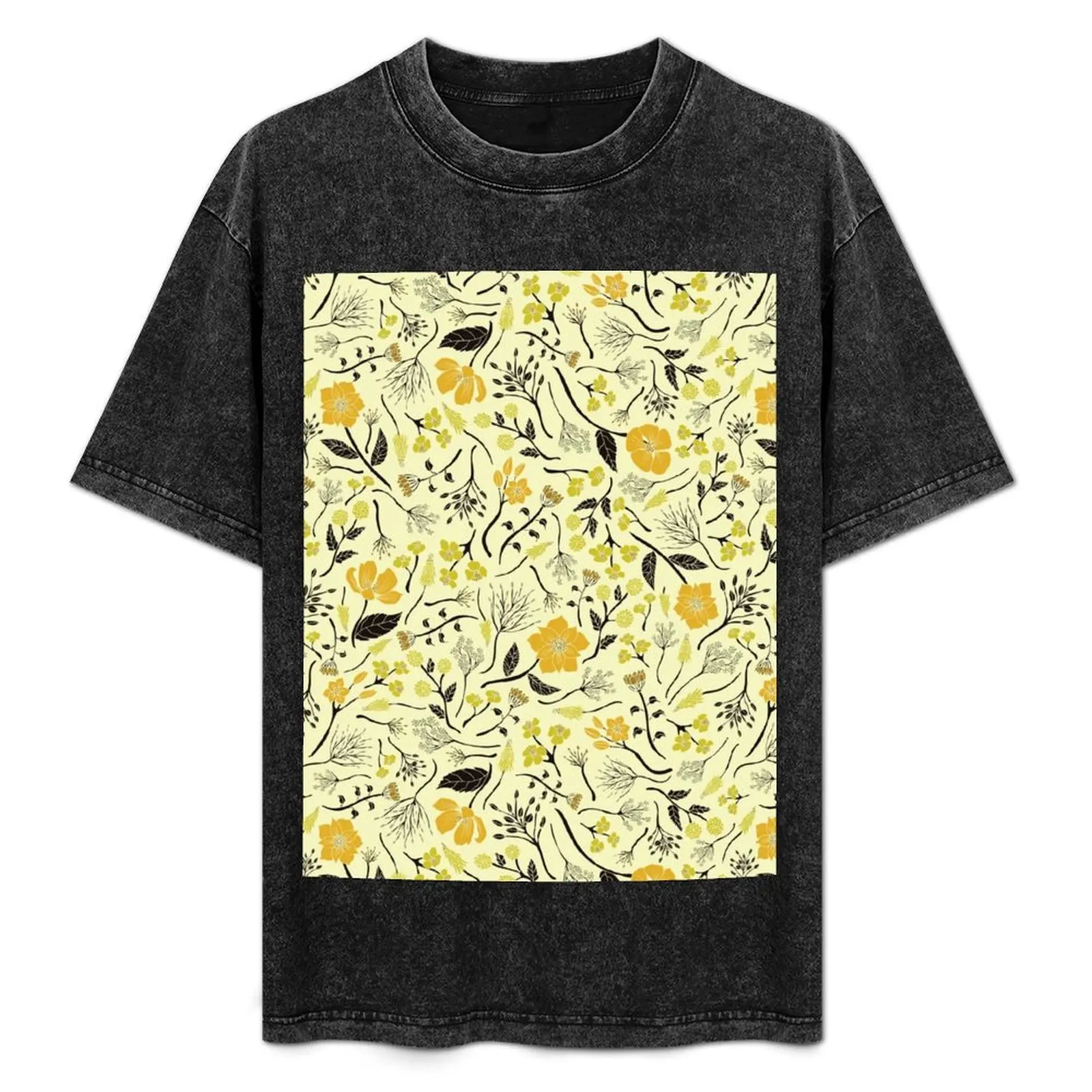 Yellow, Green & Black Floral/Botanical Pattern T-Shirt Soft Durable Cotton T-Shirt
Yellow, Green & Black Floral/Botanical Pattern T-Shirt Soft Durable Cotton T-Shirt