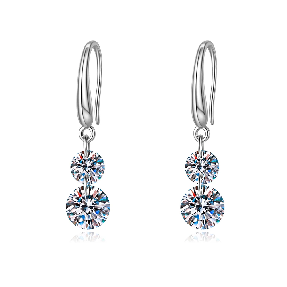 TEMGF Moissanite Drop Earrings With GRA S925 Sterling Silver Tassels Ear Studs for Women Girls Fashion Luxury Fine Jewelry Gift
TEMGF Moissanite Drop Earrings With GRA S925 Sterling Silver Tassels Ear Studs for Women Girls Fashion Luxury Fine Jewelry Gift