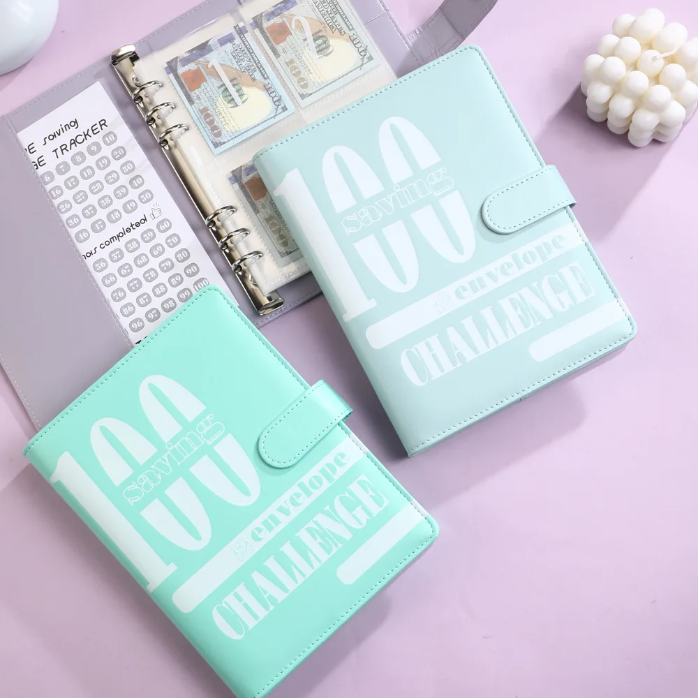 100-Day Money Saving Challenge Binder for Budget Organizer with Cash Envelopes A5 Savings Notebook for Expenses Budget Planning
100-Day Money Saving Challenge Binder for Budget Organizer with Cash Envelopes A5 Savings Notebook for Expenses Budget Planning