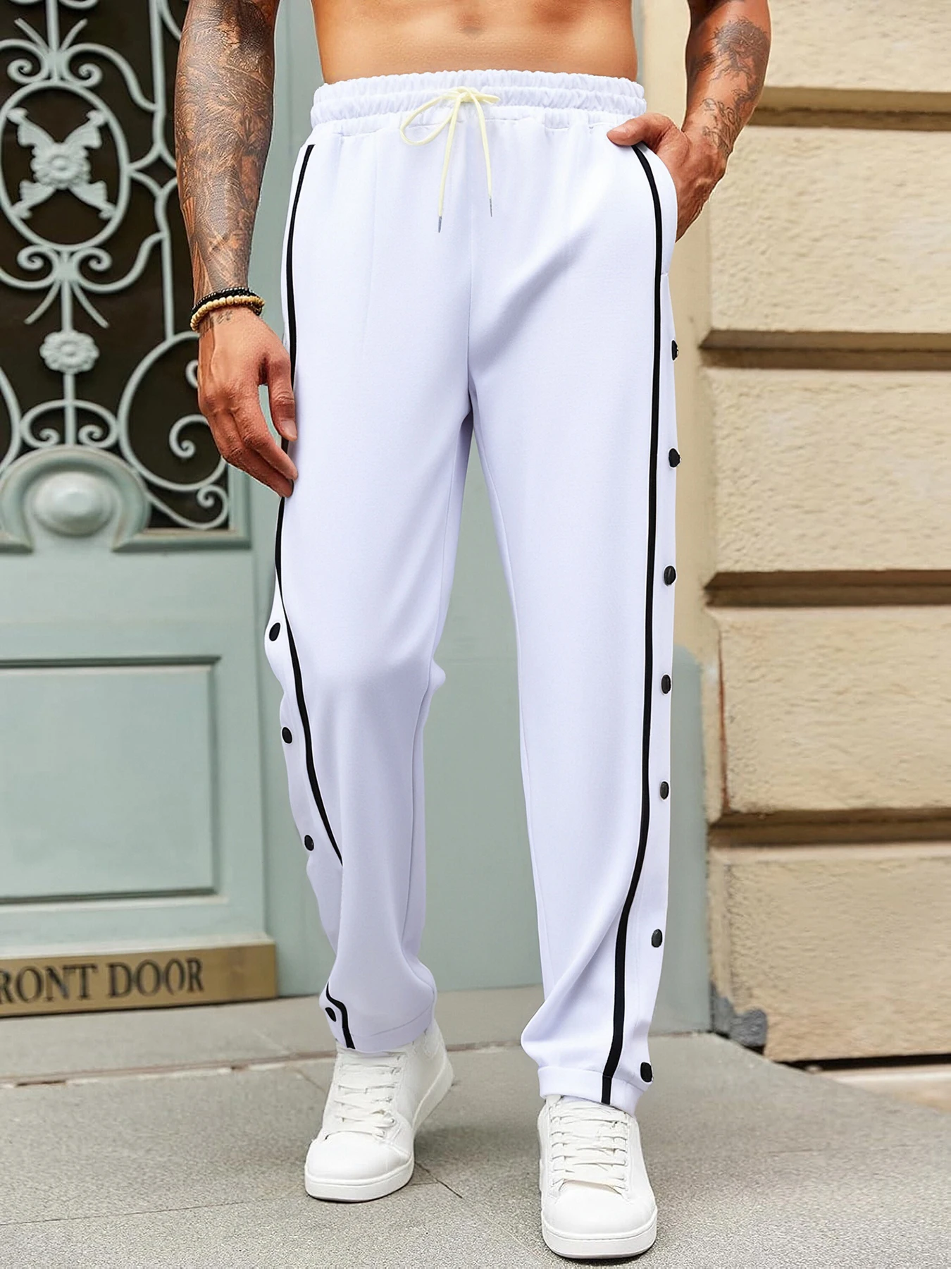 Men's Retro High Street Style Loose Straight-Leg Button-Down Casual Trousers Autumn 2025 Wide-Leg Sweatpants
Men's Retro High Street Style Loose Straight-Leg Button-Down Casual Trousers Autumn 2025 Wide-Leg Sweatpants