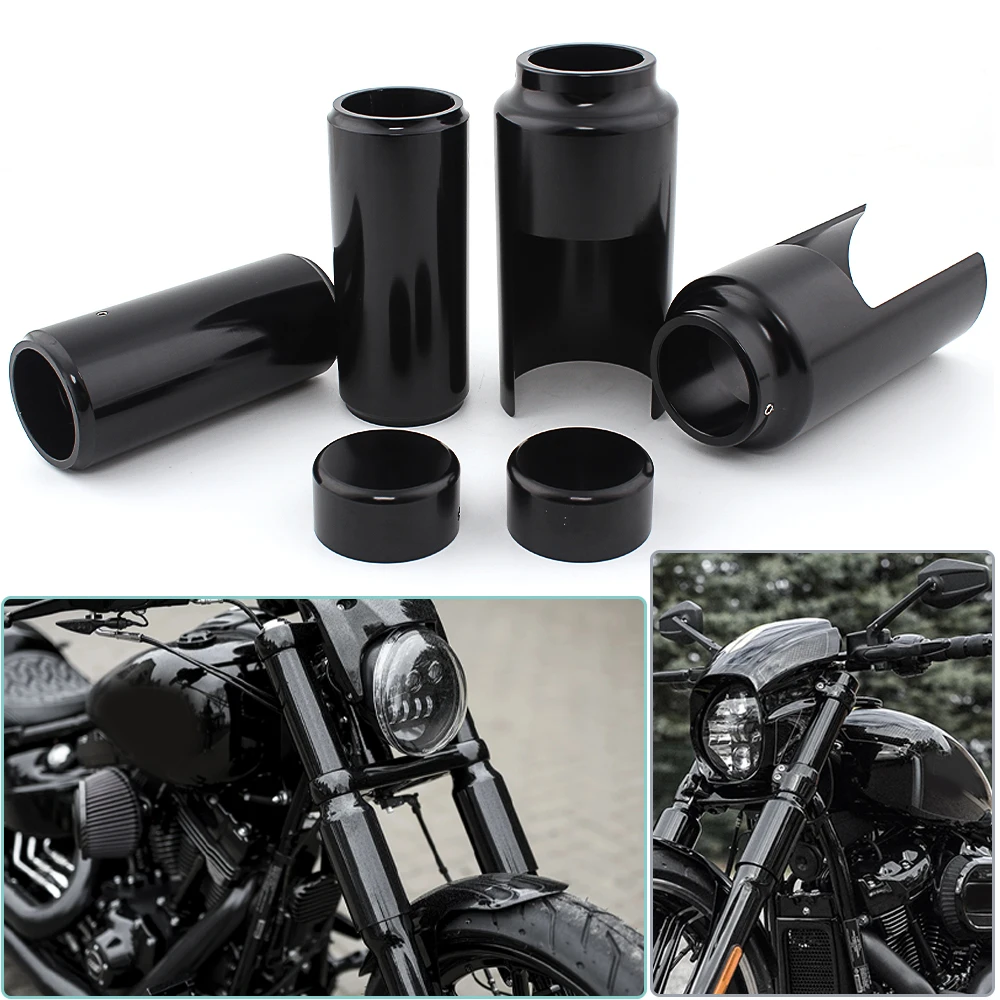 Motorcycle Front Fork Cover Set Upper Lower Tube Cap Shock Absorber Gaiters Boots For Harley Softail Street Bob FXBB 2018-up
Motorcycle Front Fork Cover Set Upper Lower Tube Cap Shock Absorber Gaiters Boots For Harley Softail Street Bob FXBB 2018-up