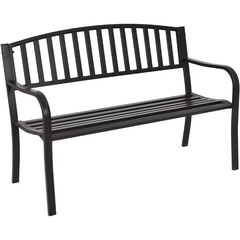 Giantex Outdoor Bench, 50” Patio Garden Bench with Steel Frame, Slat Design, 500 Lbs Weight Capacity, Patio Seating Bench,Black
Giantex Outdoor Bench, 50” Patio Garden Bench with Steel Frame, Slat Design, 500 Lbs Weight Capacity, Patio Seating Bench,Black