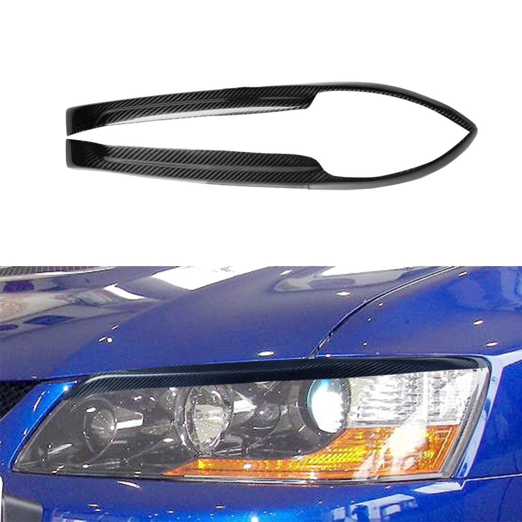 Car Front Headlight Eyebrow Eyelids Stickers For Mitsubishi EVO 2003 2004 2005 2006 2007 Real Carbon Fiber
Car Front Headlight Eyebrow Eyelids Stickers For Mitsubishi EVO 2003 2004 2005 2006 2007 Real Carbon Fiber