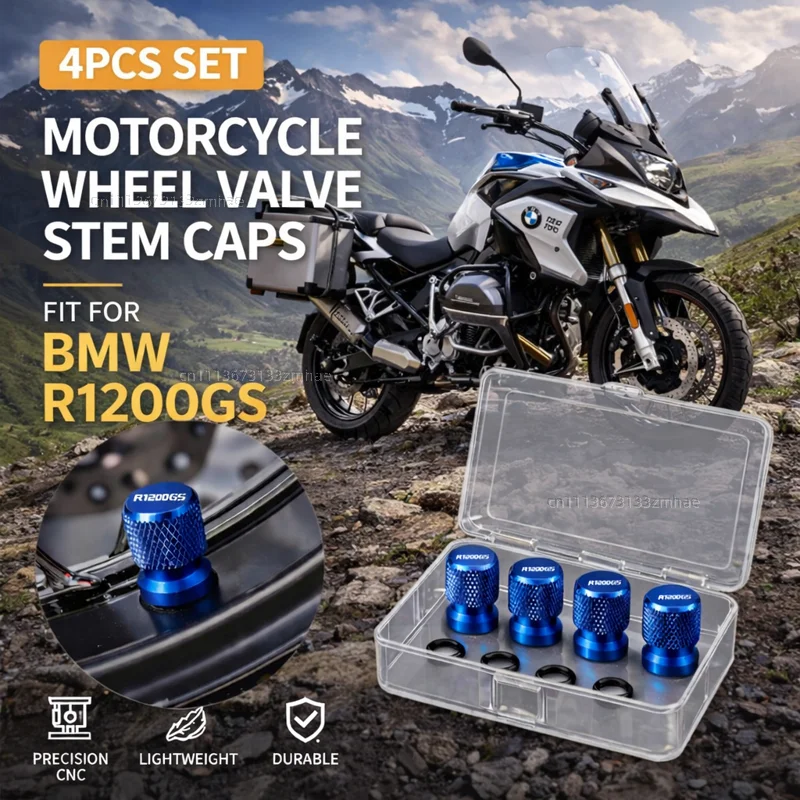 For BMW R1200GS 2007-2011 2012 R 1200 GS adv Adventure 2008-2011 2012 Motorcycle Accessories CNC Aluminum Tire Valve Stem Cap