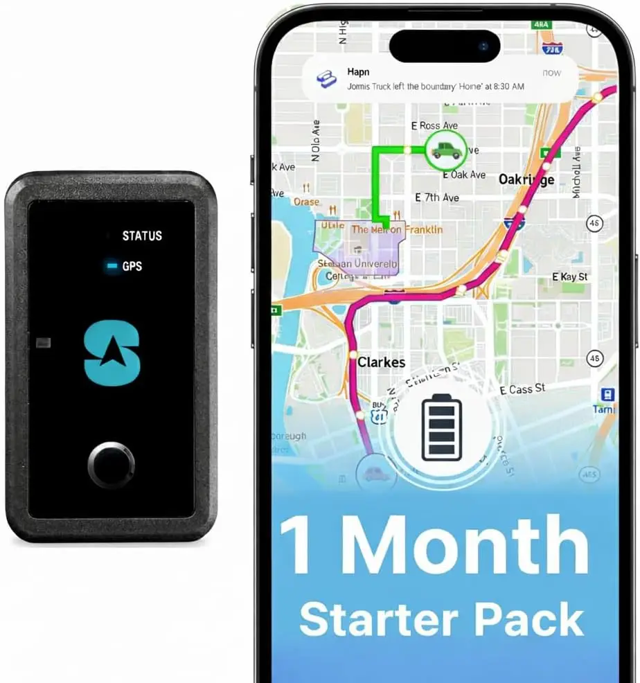 12-Month Battery GPS Tracker for Vehicles, Cars, Trailers, RV, Boats | Asset Tracking Starter Kit with 1st Month Included
12-Month Battery GPS Tracker for Vehicles, Cars, Trailers, RV, Boats | Asset Tracking Starter Kit with 1st Month Included
