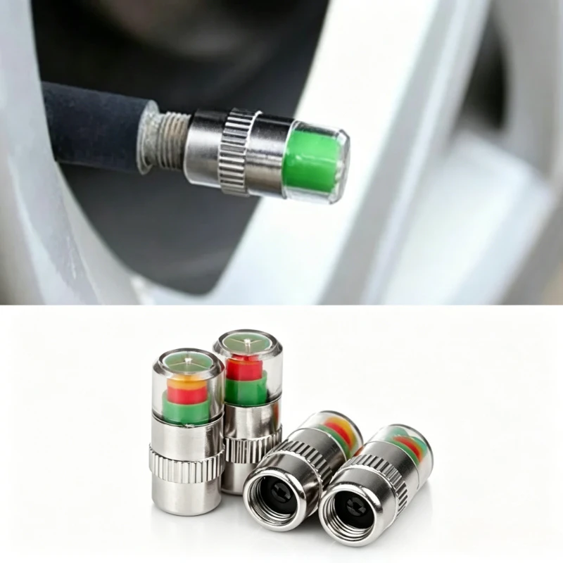4Pcs/set Cars Tire Air Pressure Monitor Alert Indicator Tire Valve Cap Gauge Car Accessories Car Tyre Pressure Gauge Caps
4Pcs/set Cars Tire Air Pressure Monitor Alert Indicator Tire Valve Cap Gauge Car Accessories Car Tyre Pressure Gauge Caps