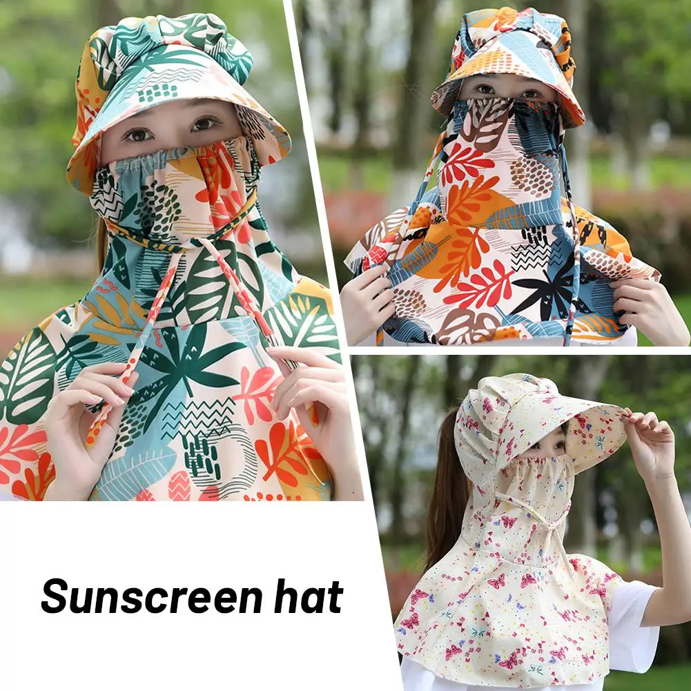 Flower Sun Protection Hat Sunscreen Anti-uv Wide Brim Bucket Protective Neck Hat Hat Bucket Cap With Ponytail Outdoor Mask E5E3
Flower Sun Protection Hat Sunscreen Anti-uv Wide Brim Bucket Protective Neck Hat Hat Bucket Cap With Ponytail Outdoor Mask E5E3