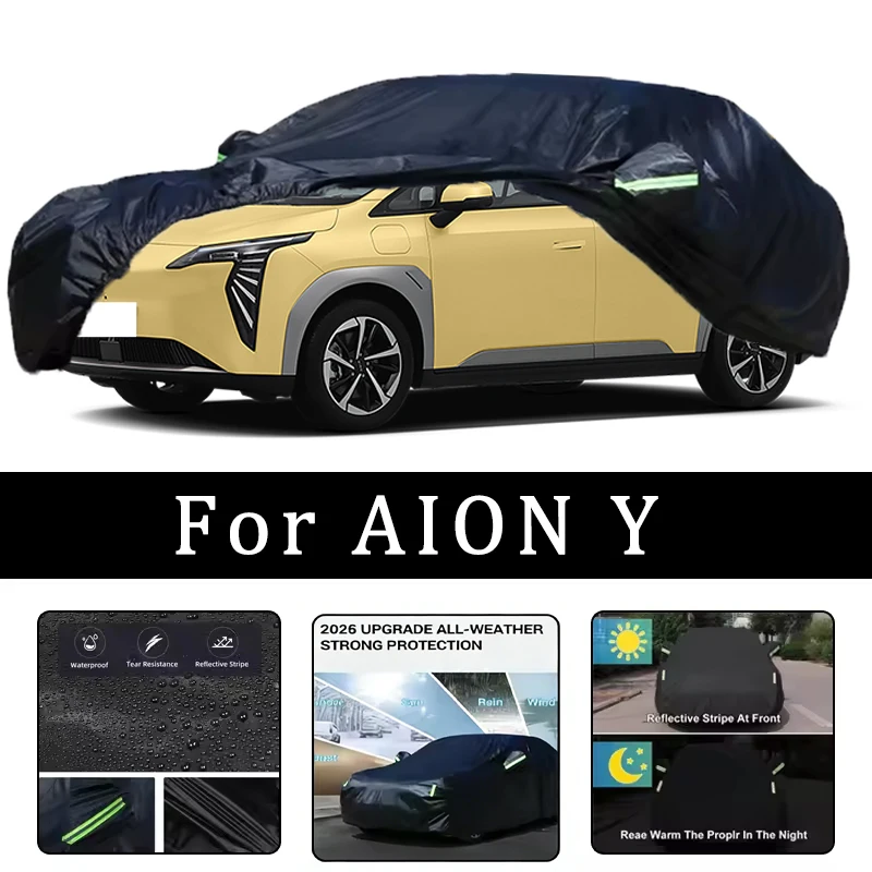 For AION Y Car Covers Outdoor Waterproof Dustproof Sun Rain Snow Protection Thick Oxford Cloth Full Car Accessories
For AION Y Car Covers Outdoor Waterproof Dustproof Sun Rain Snow Protection Thick Oxford Cloth Full Car Accessories