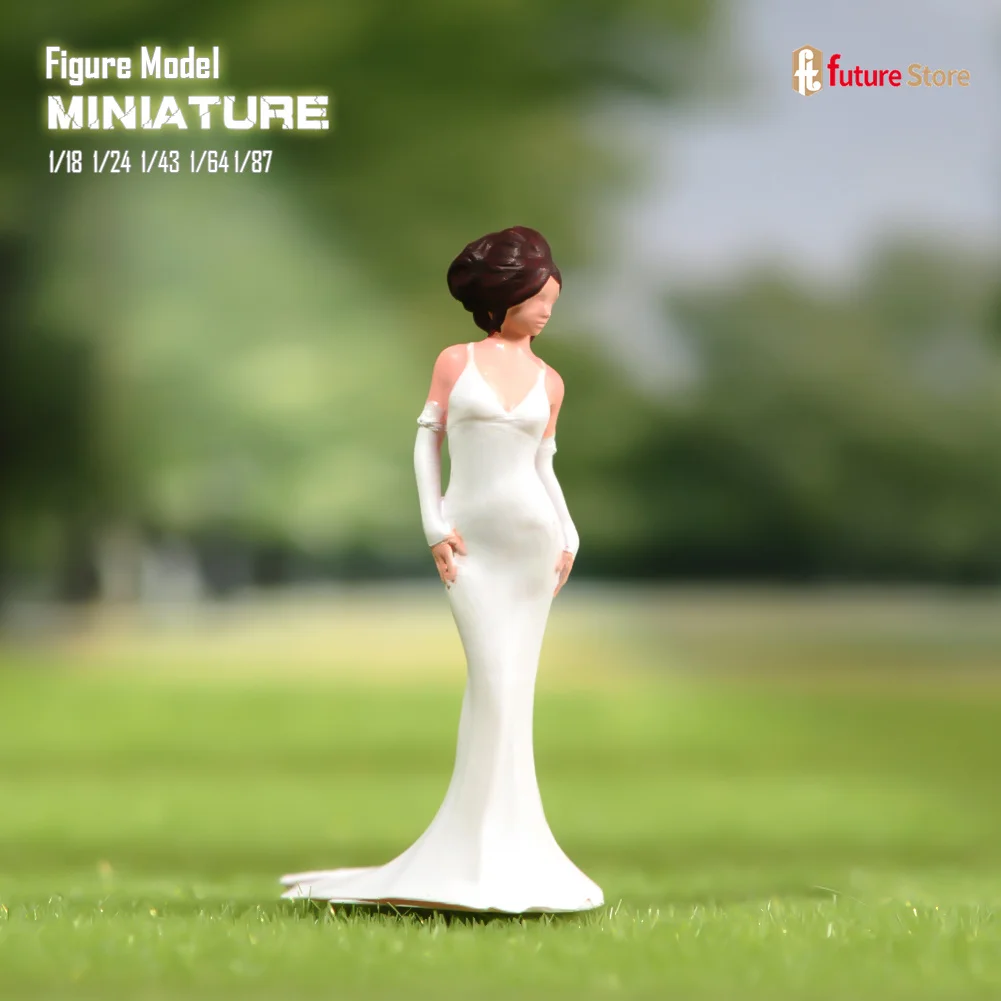 Painted Miniature 1/87 1/64 1/43 1/24 1/18 Evening Dress Beauty White Dress Girl Figure Mini Figurines Doll Model Scene Props
Painted Miniature 1/87 1/64 1/43 1/24 1/18 Evening Dress Beauty White Dress Girl Figure Mini Figurines Doll Model Scene Props