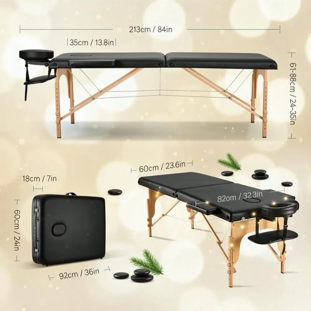 Table Portable Wooden Lash Bed 24 Wide Massage Bed Foldable Beauty Spa Tattoo Face Cradle Adjustable Height 35Inch 2 Fold With
Table Portable Wooden Lash Bed 24 Wide Massage Bed Foldable Beauty Spa Tattoo Face Cradle Adjustable Height 35Inch 2 Fold With